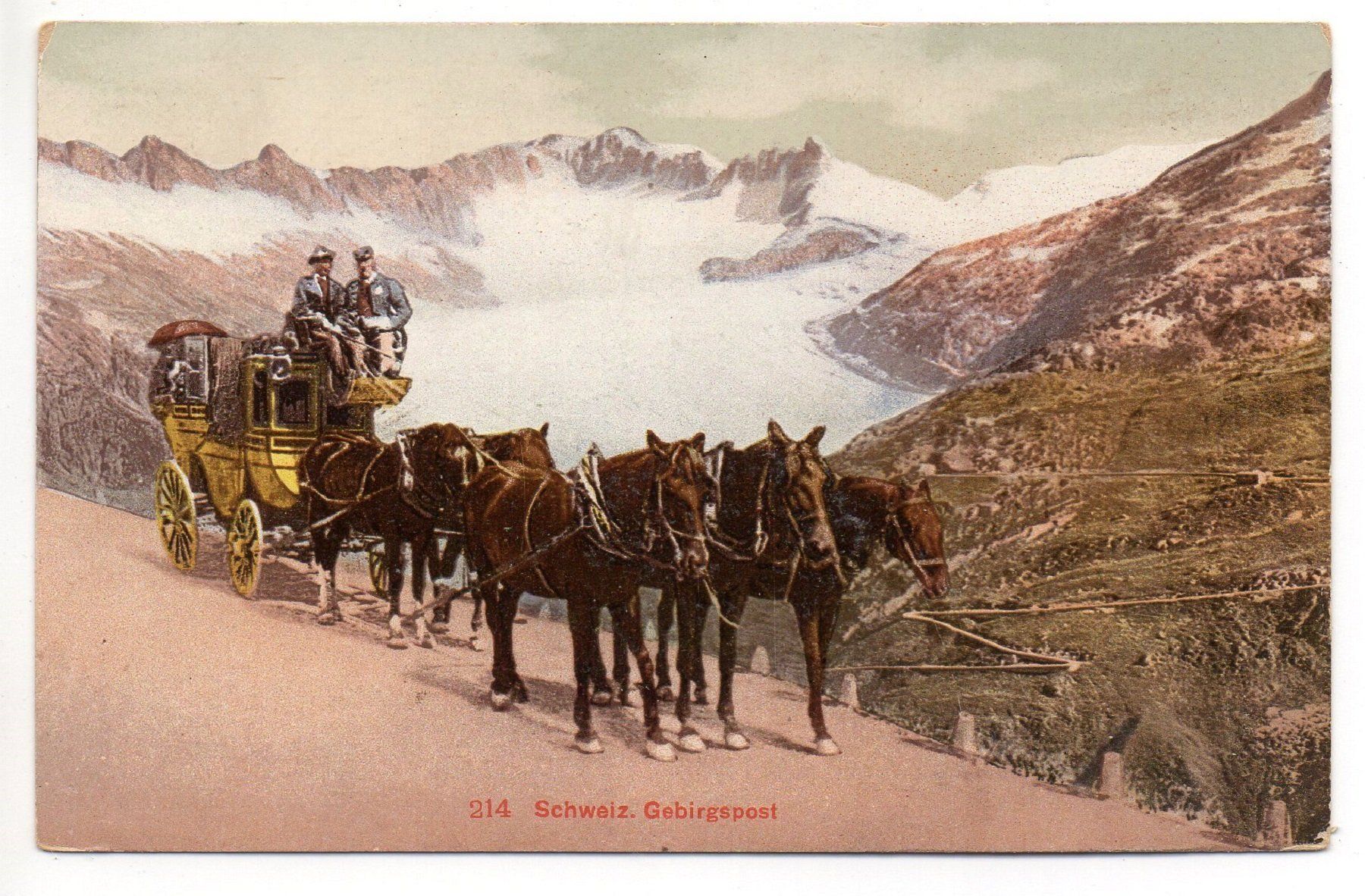 Cartoline postali: FURKAPOST Postkutsche – Nuovo (secondo la descrizione) da Jona venduto da philajona