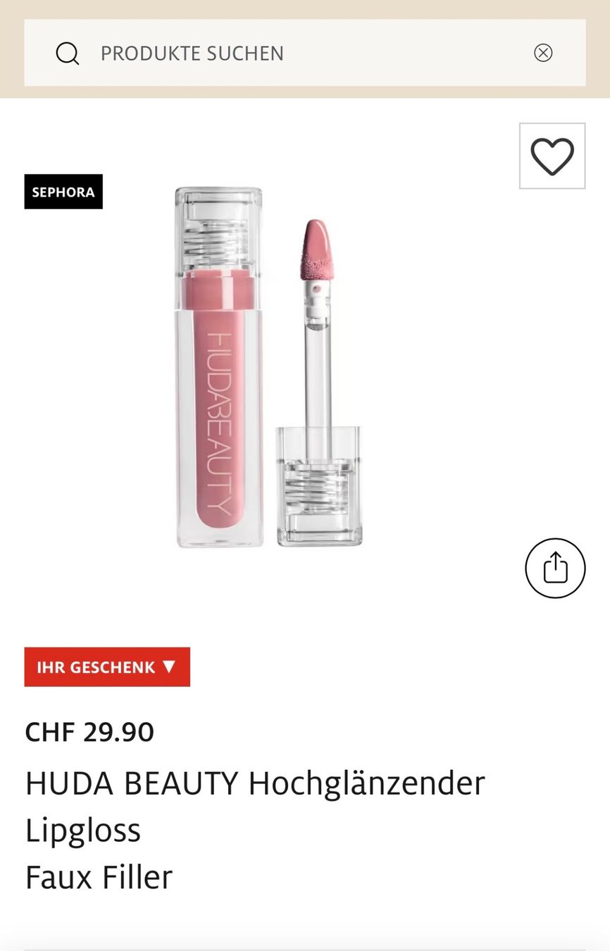Huda Beauty Make-up: Huda Beauty Lipgloss – Neu und originalverpackt aus Baar von and_x9gz