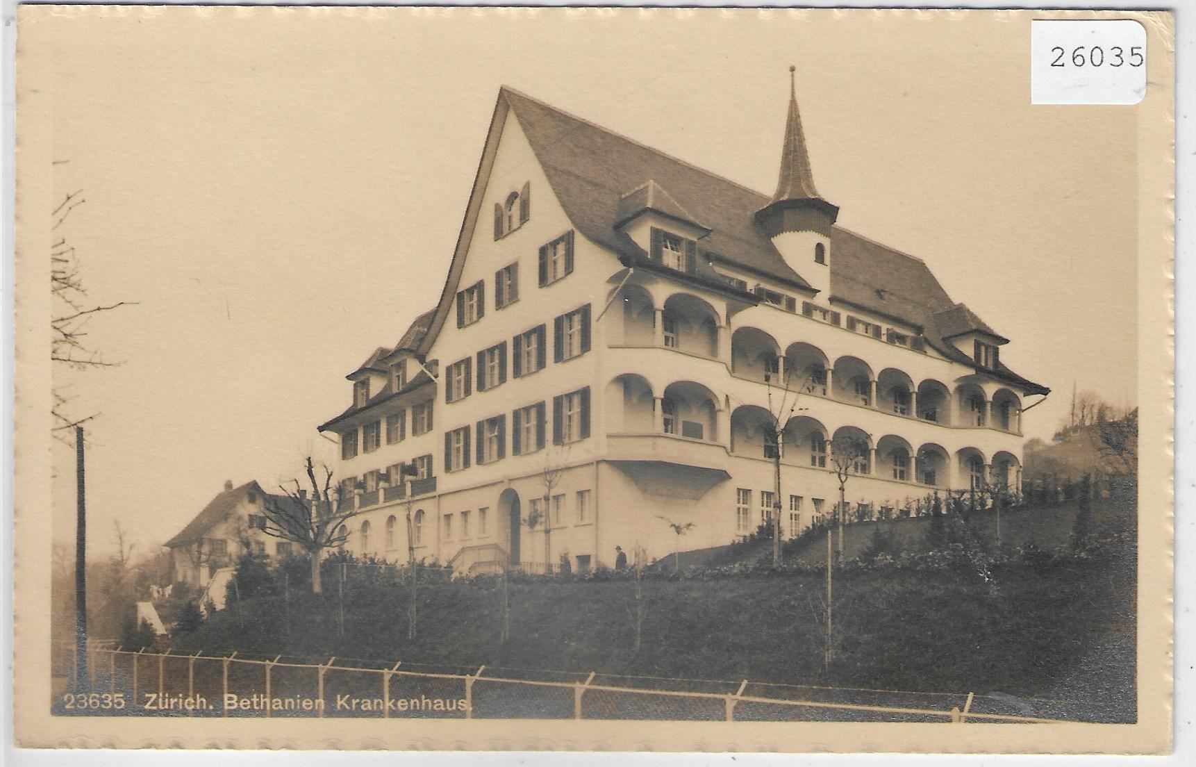 Cartoline postali: Zürich - Bethanien Krankenhaus – Antico da Ettingen venduto da Kartenplanet