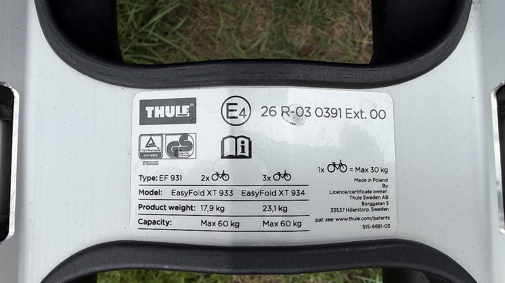 Barres de toit: Thule EasyFold XT 933 Fahrradträger – D'occasion à Altstätten SG par ste_jj82 4