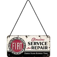 Fiat Service Schild Hängeschild Blechschild 20x10cm