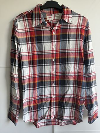 Levi's Hemd kariert, Baumwolle, rot weiss, Grösse M