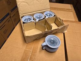 4x neue Deko Kerzen in Blau H: 5cm ab 1.-
