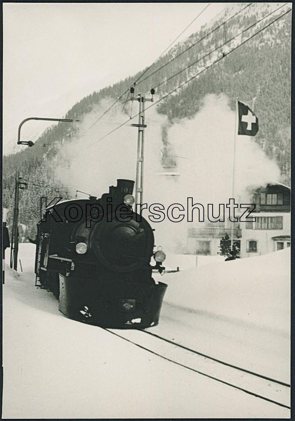 Cartoline postali: GRS Klosters - Rhätische Bahn RhB – Usato da Schindellegi venduto da leecollect