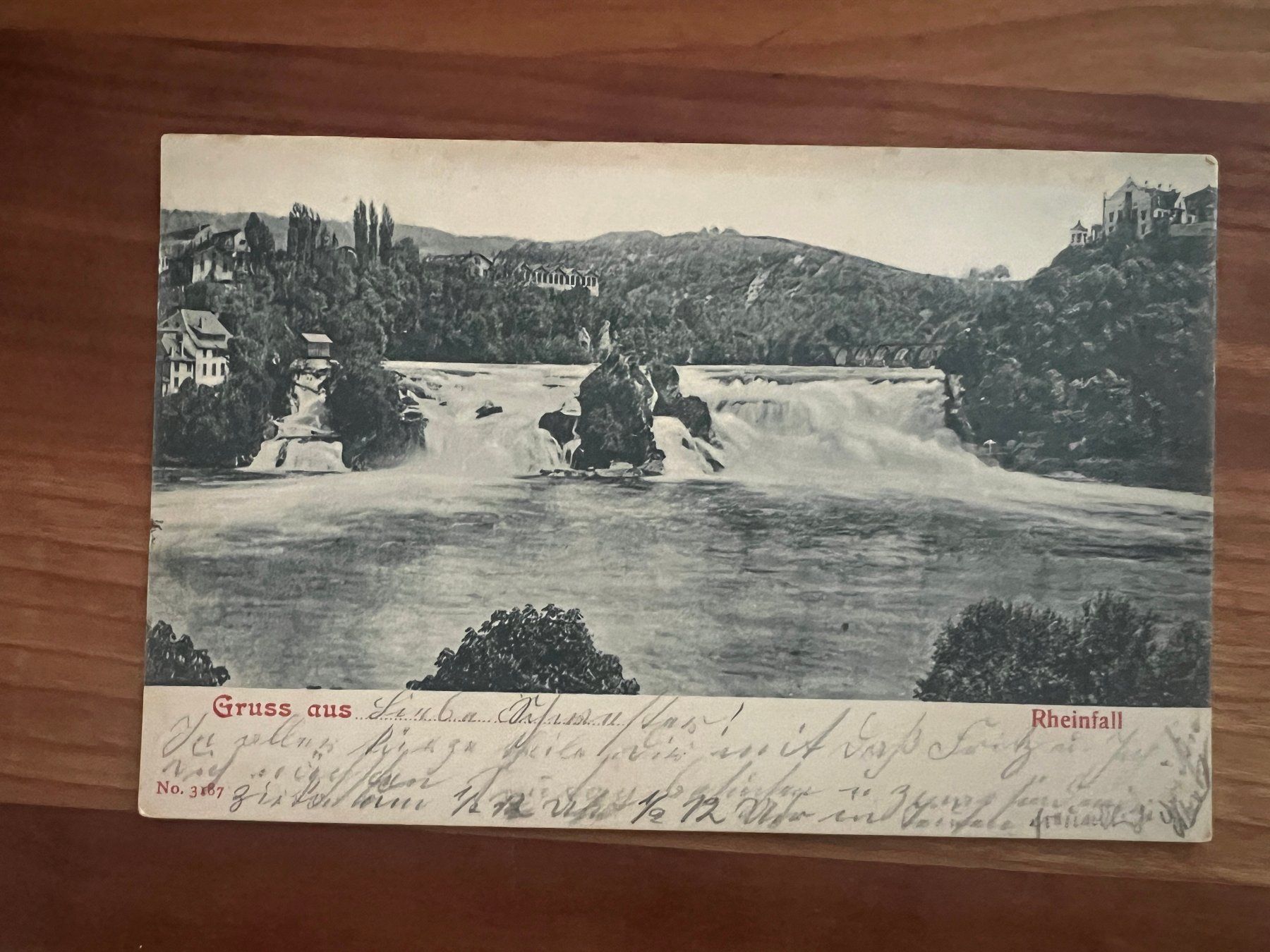 Cartoline postali: AK  1911 Rheinfall   (G3097) – Usato da Hinwil venduto da Sidi4