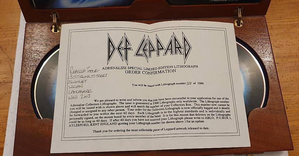 CD: Def Leppard BOX Adrenalize en acajou – Usato da Bouveret venduto da willy75 4