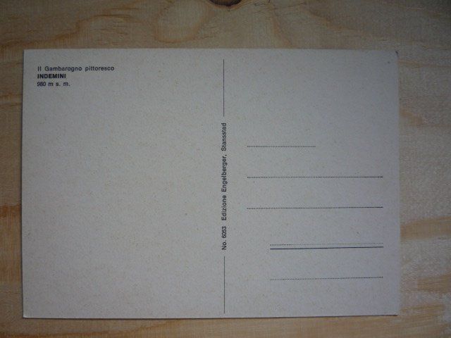 Cartoline postali: Indemini, 6053 – Usato da Rieden SG venduto da Brockehuesli 1