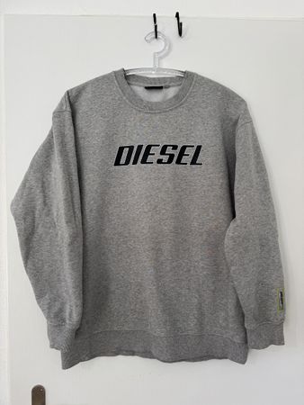 Diesel Pullover grau Logo Grösse M oryginal top zustand