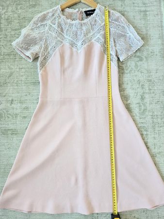 The Kooples Kleid Spitze kurzarm Rosa Grösse XS guter Zust