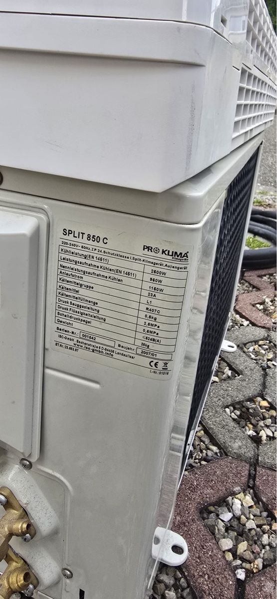 Climatiseurs: Klimaanlage Pro Klima Split 850 C gebraucht – D'occasion à Birsfelden par inf_l2yy 1