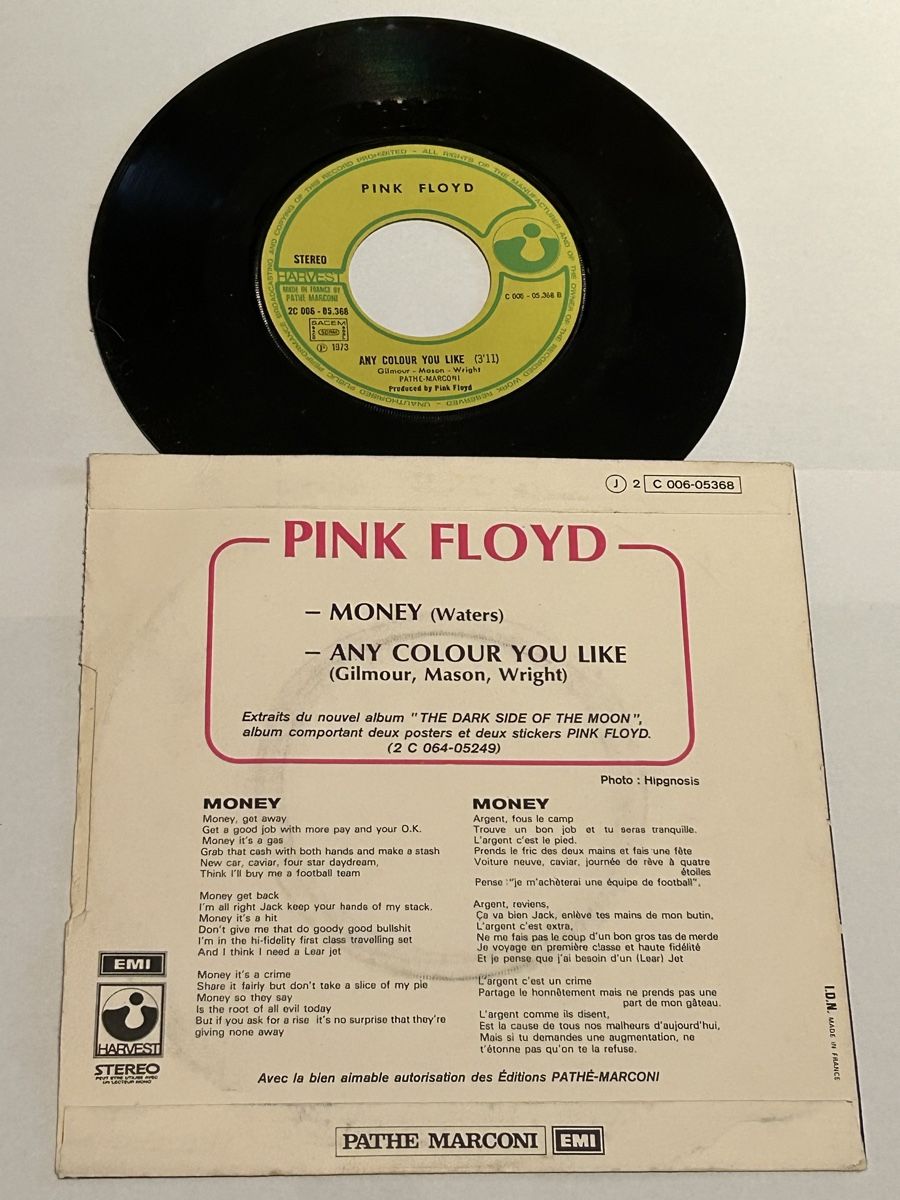 Dischi in vinile: Pink Floyd. 1973. Money – Usato da Faulensee venduto da Mizuno06 1