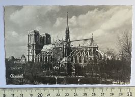 Ansichtskarte Notre-Dame Paris alt gebraucht