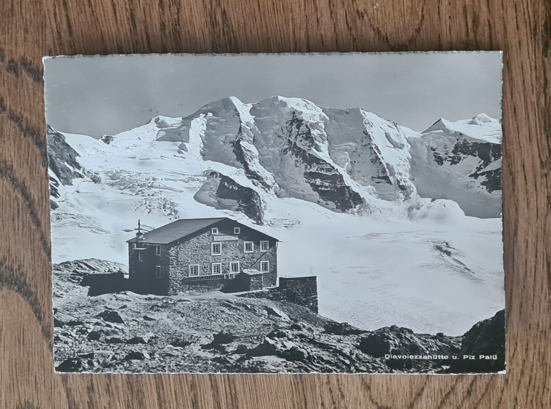 Cartoline postali: Diavalezzahütte Pontresina 1956 – Usato da Ebikon venduto da Donar50