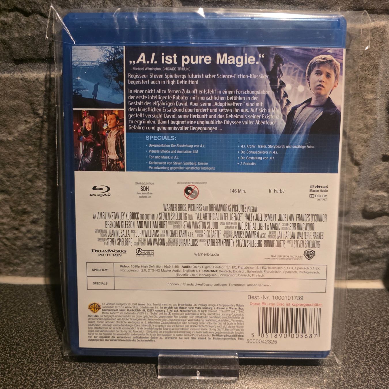 Tous les DVDs: A.I. Künstliche Intelligenz, Blu-ray – D'occasion à Bremgarten AG par Mediensammler24 1