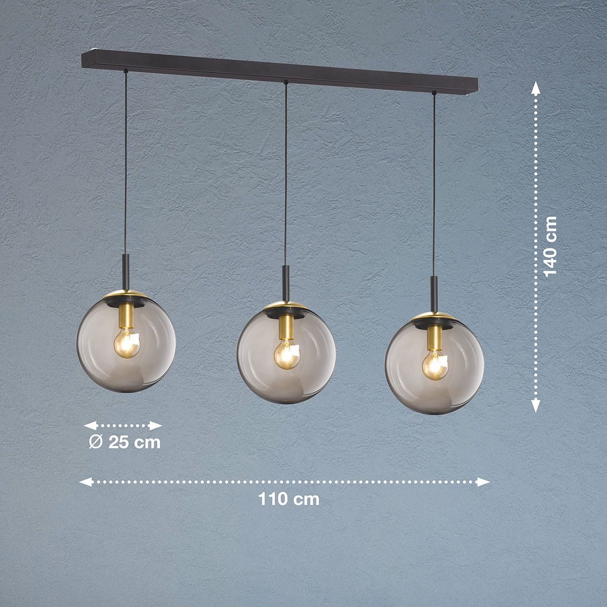 Kronleuchter & Deckenlampen: Pendelleuchte, 110 cm x 25 cm, 3 Spots – Neu (gemäss Beschreibung) aus Kreuzlingen von Smart-Light 1