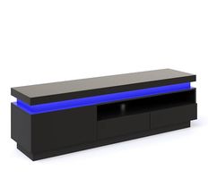 TV Möbel CELIO schwarz inkl.LED-RGB Beleuchtung