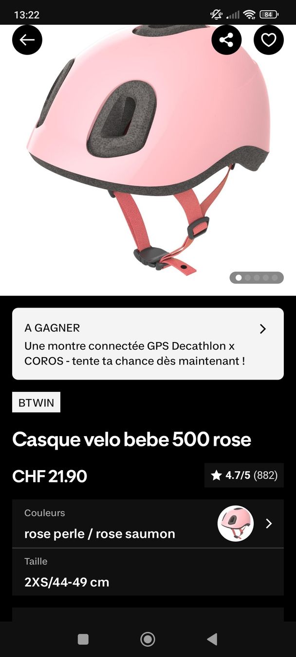 Decathlon Caschi: Casque bébé vélo – Nuovo (secondo la descrizione) da Biel/Bienne venduto da jer_rr97 1