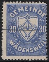 30 Rp. Fiskalmarke der Gemeinde WÄDENSWIL