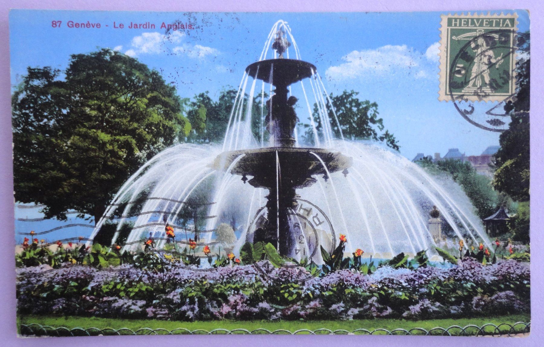 Ansichtskarten: Genève - Le Jardin Anglais – Defekt aus Fétigny von Billy2miny