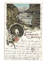 LITHO Gruss vom Unteren GRINDELWALD-GLETSCHER