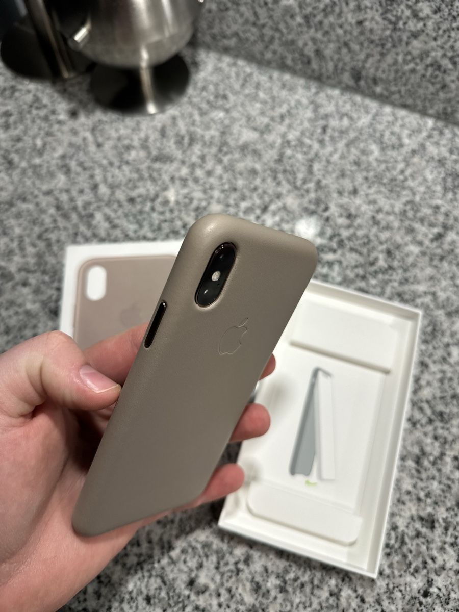 Apple Cover & Protezioni schermo: iPhone X/Xs Leather Case Taupe – Nuovo (secondo la descrizione) da Zug venduto da cvTrex 2