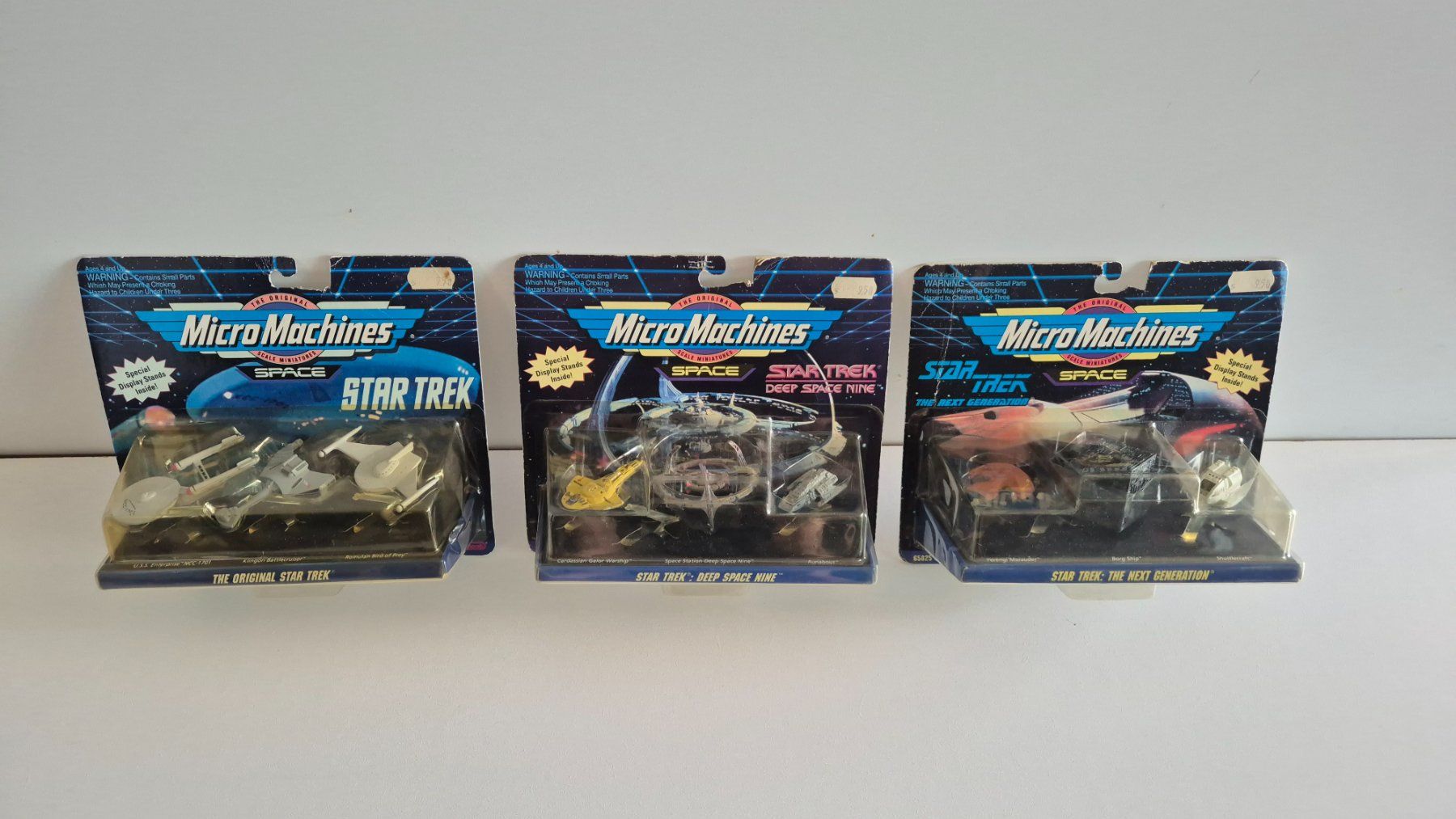 Micro Machines Spielzeuge: Micro Machines Star Trek 3er Set Raumschiffe - Ungeöffnet – Neu und originalverpackt aus Bassersdorf von retrolab