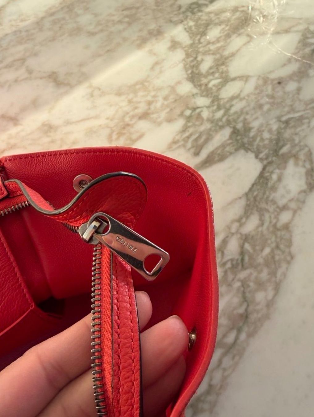 Celine Borse da donna: Celine Bag, Model Trapeze in schönem Orange – Usato da Lausanne venduto da Meganelausanne 6