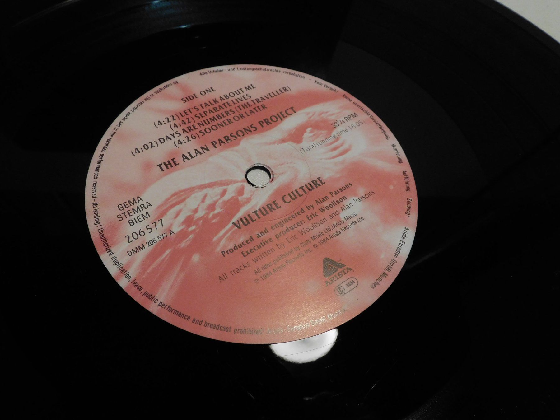 Dischi in vinile: Schallplatte LP 1984 The Alan Parsons Project     Lp – Usato da Sursee venduto da 76 1