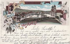 Kt.Schwyz-Einsiedeln- Litho 1906
