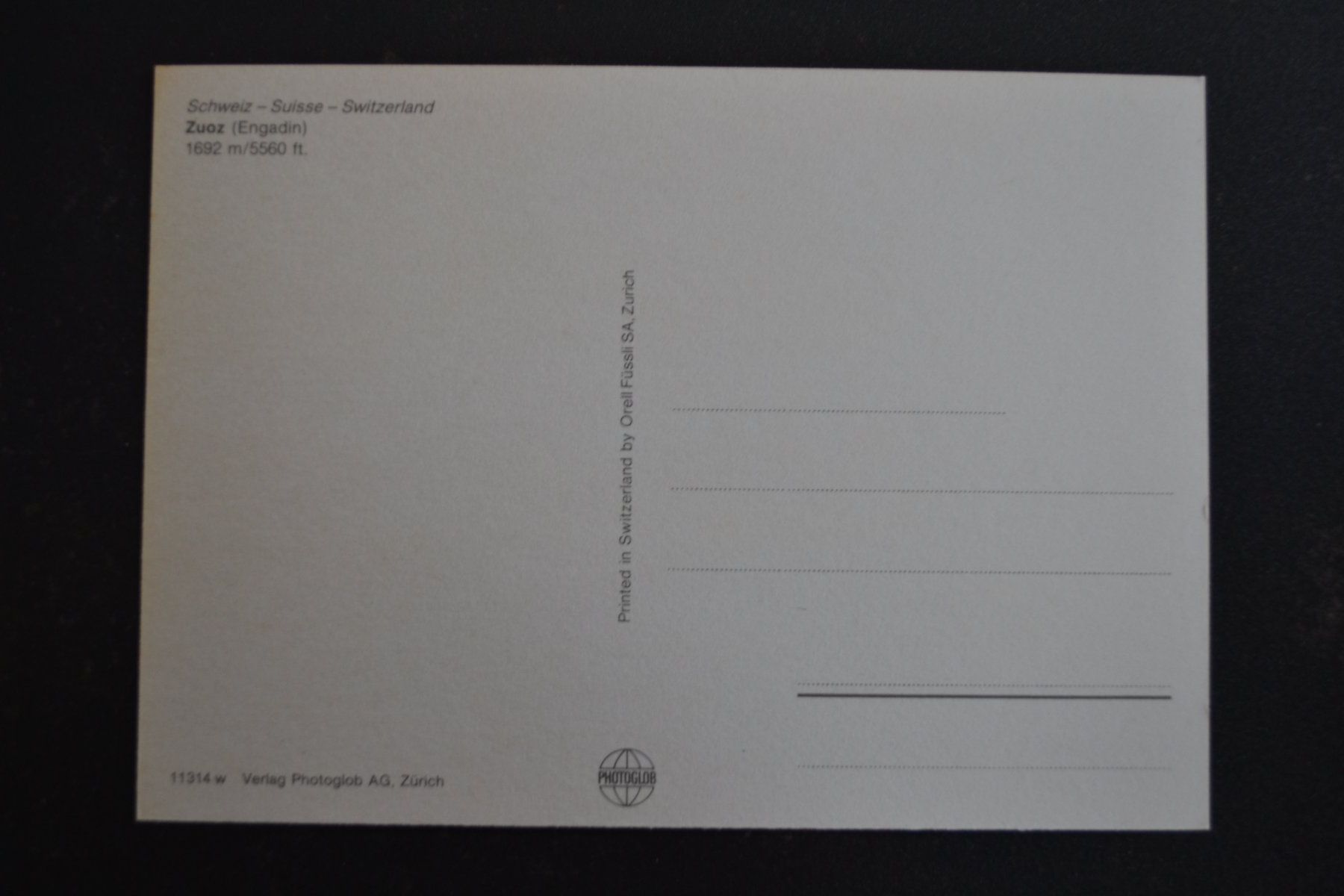 Cartoline postali: AK Zuoz GR – Usato da Beinwil am See venduto da kajak55 1