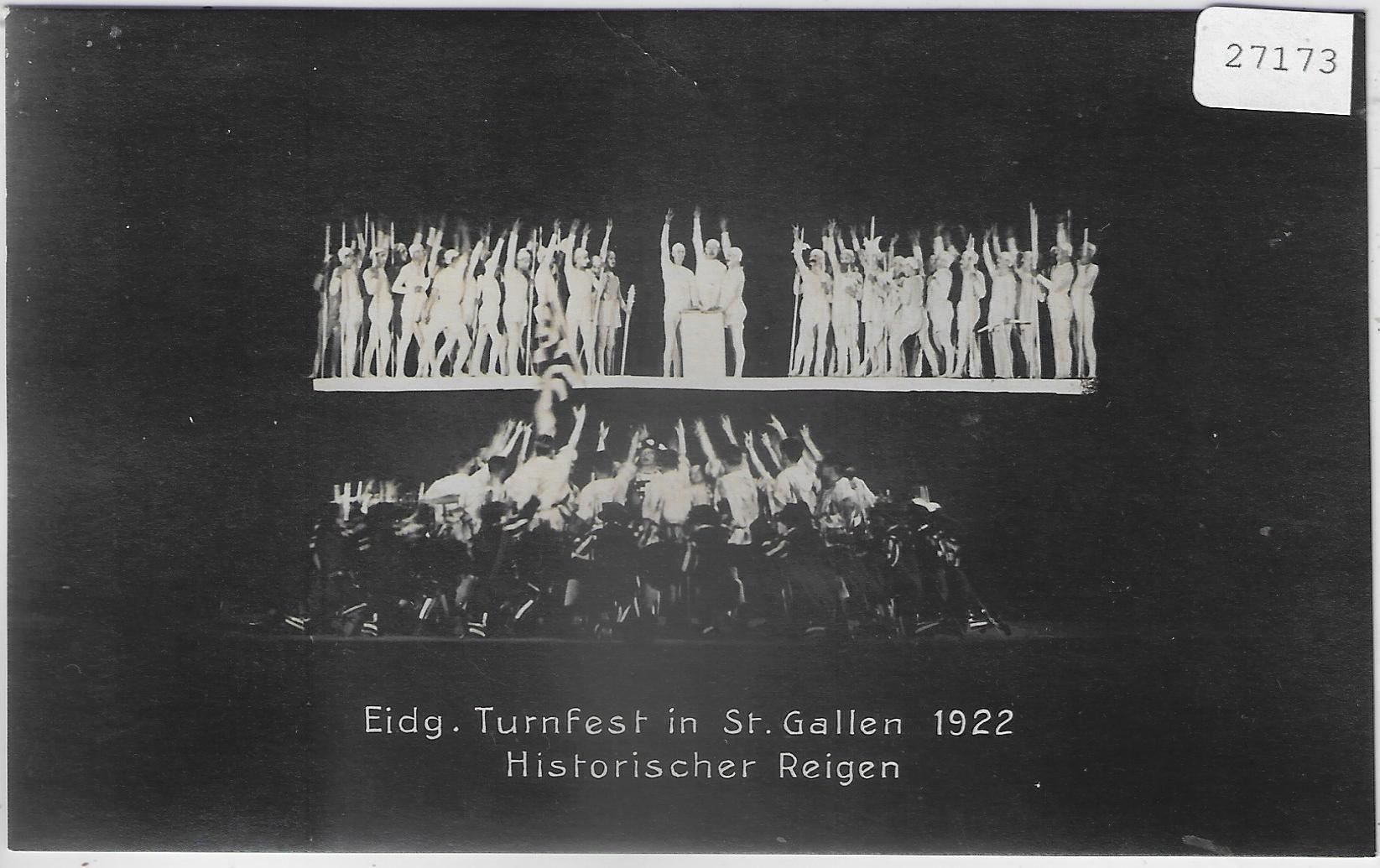 Ansichtskarten: Eidg. Turnfest in St. Gallen 1922 – Gebraucht aus Ettingen von Kartenplanet