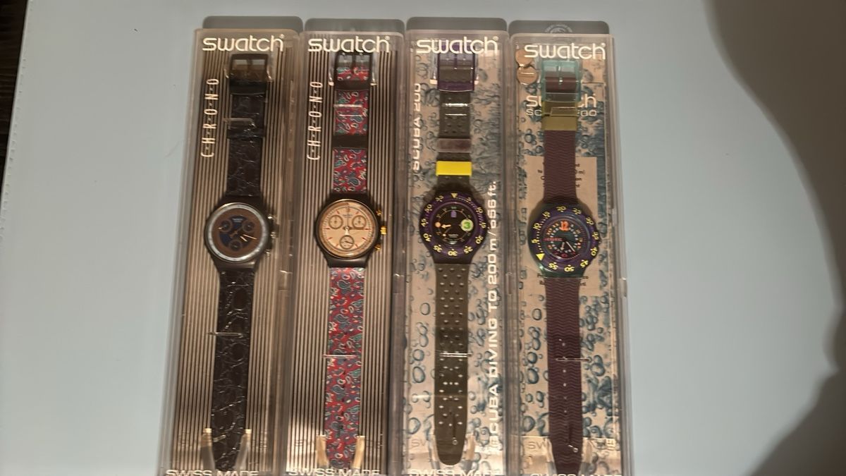 Swatch Montres: 2 Swatch Chrono + 2 Swatch Scuba – Neuf (Voir description) à Luzern par Pteropus