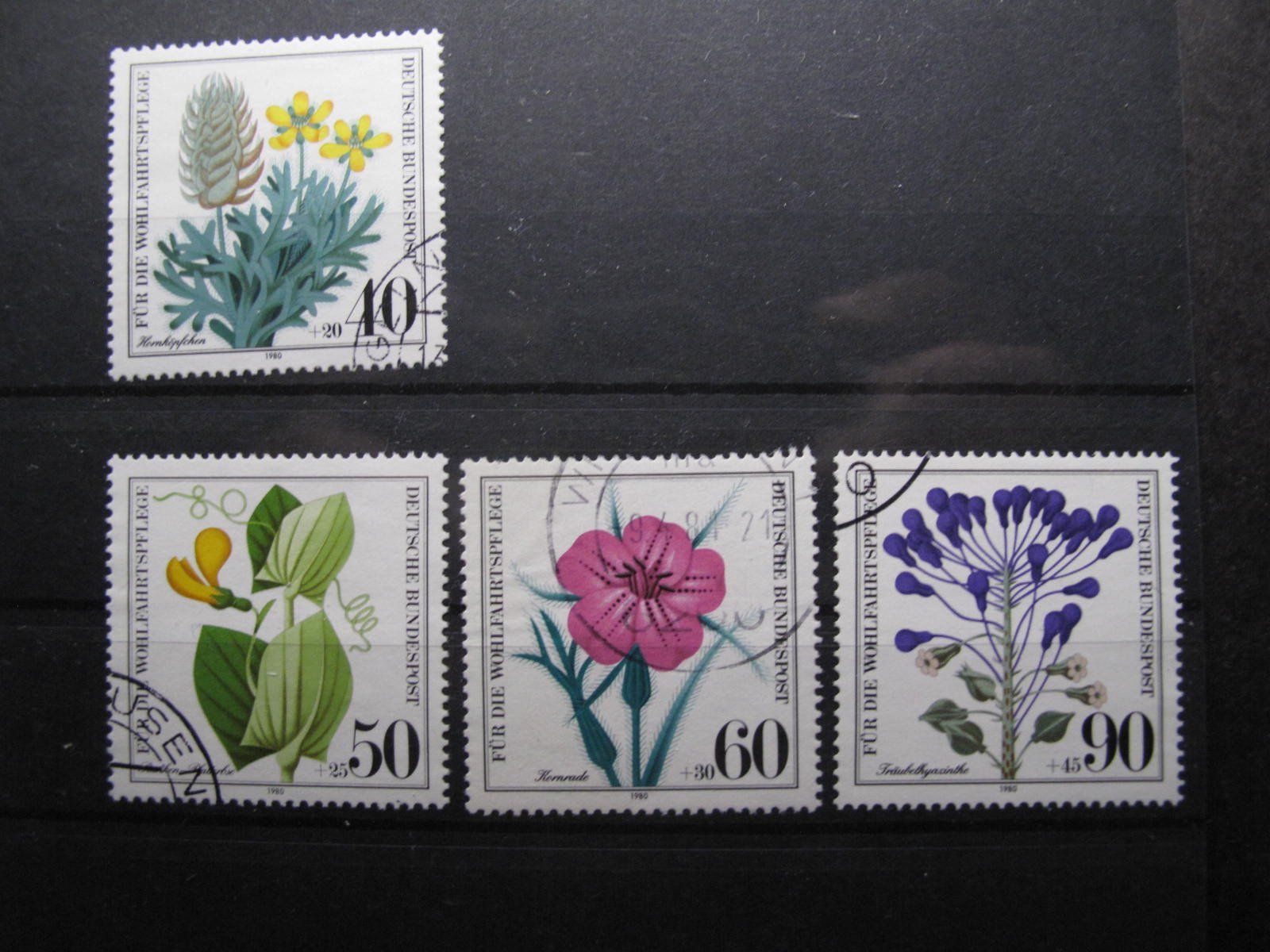 Alle Briefmarken: BRD 1980 Gefährdete Ackerwildkräuter gest – Gebraucht aus Wil SG von fva01