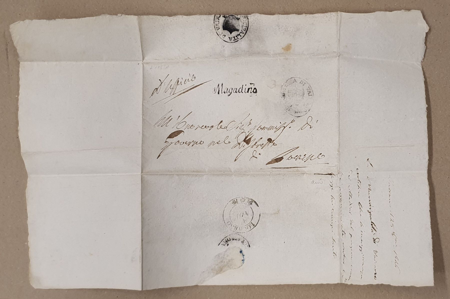 Tutti i francobolli: Brief mit Stempel Magadino – Usato da Kreuzlingen venduto da Rschweiz1 2