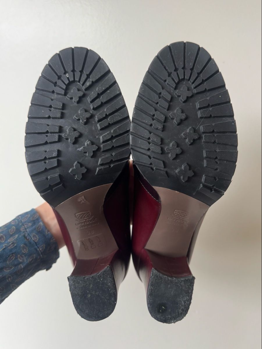 Navyboot Scarpe da donna: Leather Block Heel Loafers – Usato da Carouge GE venduto da vit_v5h9 3