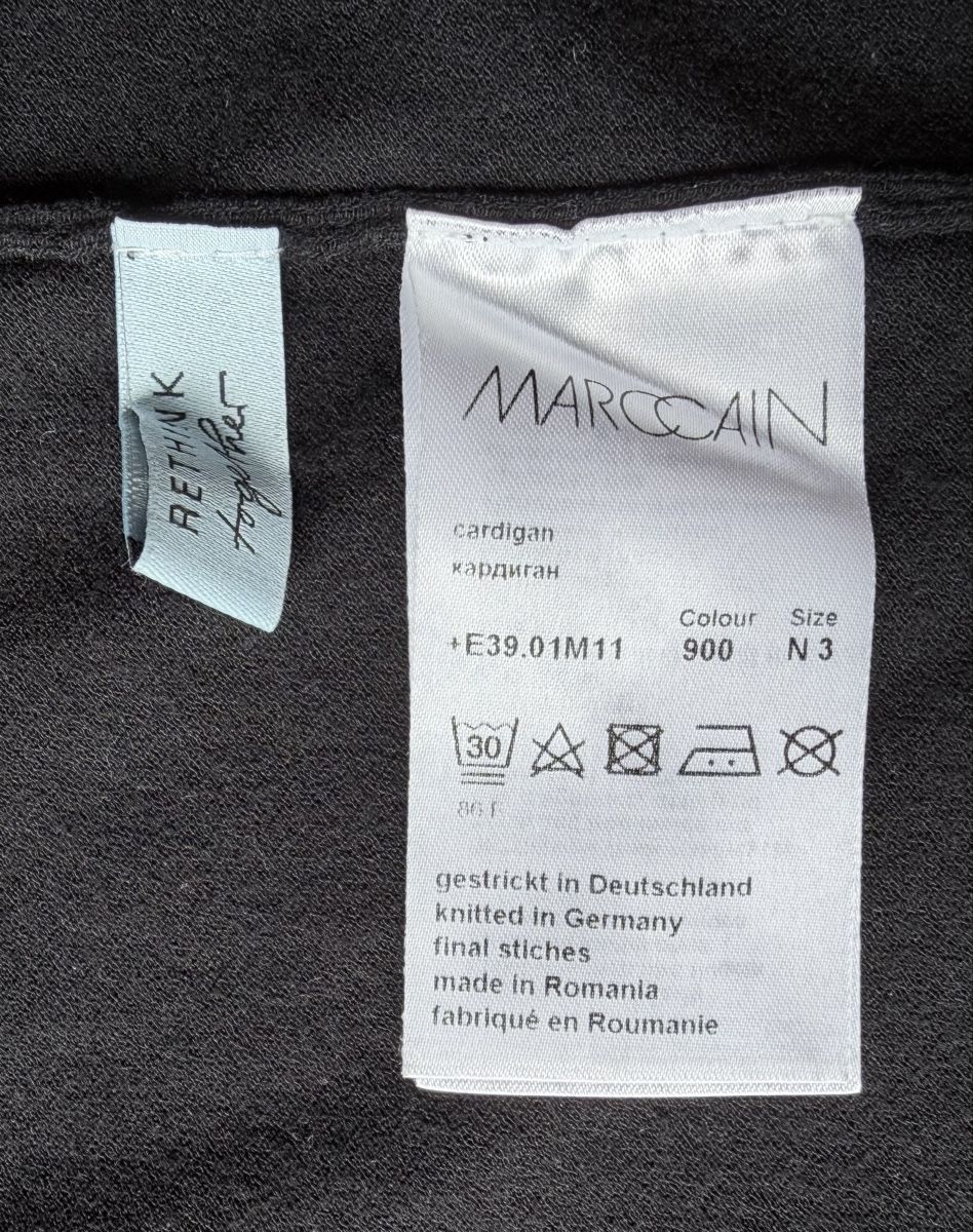 Marc Cain Giacche: Marc Cain Strickjacke schwarz Gr.M, mit Taschen – Usato da Nürensdorf venduto da salut 3
