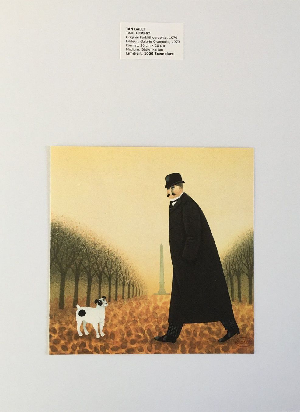 Grafica & Litografie: Jan Balet     "Herbst"   Farblithographie – Usato da Nennigkofen venduto da Sommersonnen 1
