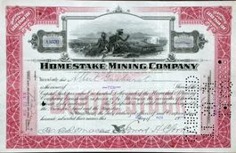 Homestake Mining Company - 1914