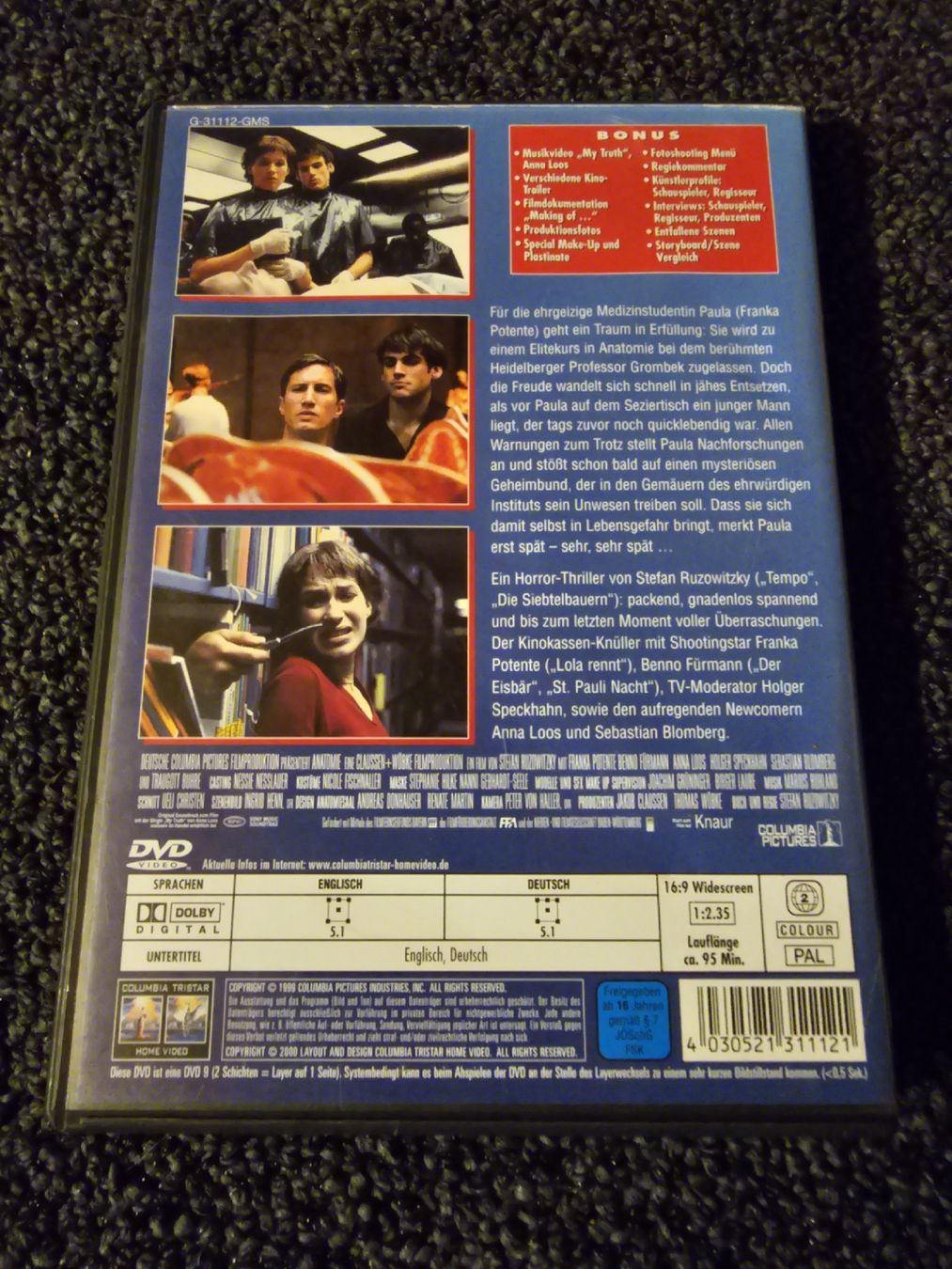 Tutti i DVDs: DVD Anatomie (15081) – Usato da Ruswil venduto da jan_bxl5 1