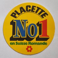 Sehr Seltene Aufkleber PLACETTE / MANOR