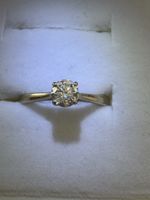     18K Weissgold Diamantring – echter Diamant ca. 0.5 ct