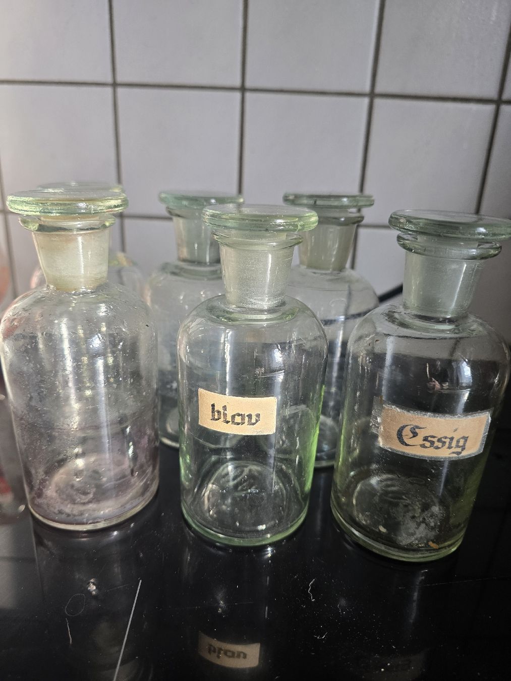 Accessori da laboratorio: 6 Apotheker Flaschen – Usato da Biel/Bienne venduto da alexriveros2