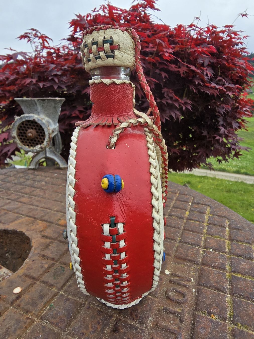Attrezzatura & Pezzi di ricambio: Schweizer Feldflasche, Leder, Handarbeit, Vintage Deko! – Usato da Walkringen venduto da Vanuca 4