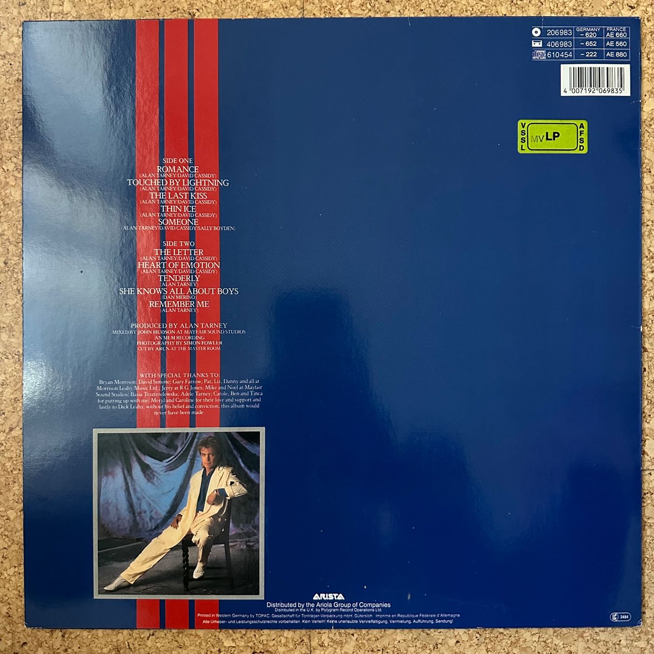 Dischi in vinile: LP - David Cassidy - Romance – Usato da Breganzona venduto da Onairda75 1