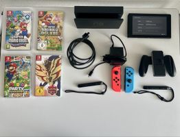 Nintendo Switch Komplettset inkl. 4 Spiele