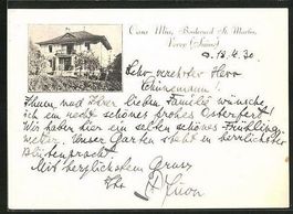 Vevey, Boulevard St-Martin, Casa Mia, circulée 1930