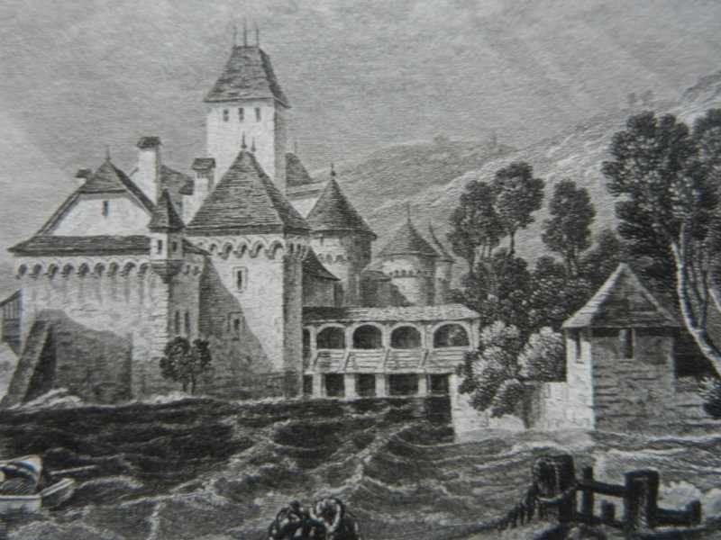 Gravures: Schloss Chillon Château – D'occasion à Risch par Rischli15 7