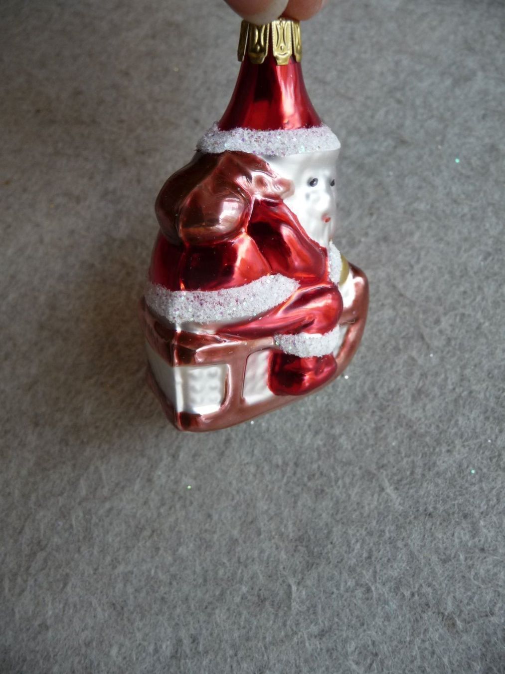 Tutte le decorazioni: kleiner Weihnachtsmann auf Schlitten – Nuovo e nell'imballaggio originale da Alpnach Dorf venduto da marvo 3