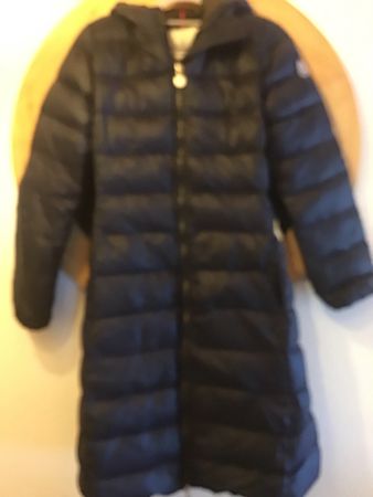 Damen Daunenmantel Moncler dunkelblau Grösse 1 Wie neu.