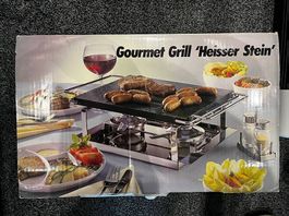 Gourmet Grill Heisser Stein mit 2 Brennern  komplett